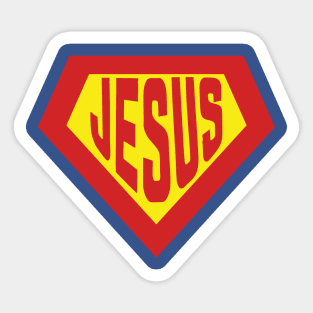 Super Jesus (Funny Christian T-Shirt) - Fun Sticker